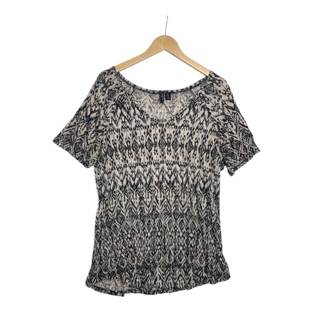 Cynthia Rowley Woman Cream Black‎ Blouse Size 1X